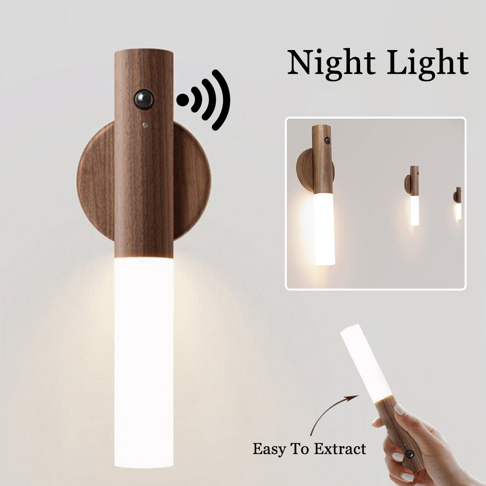 Magnetic Wireless Night Lamp – PIR LED for Home & Kitchen