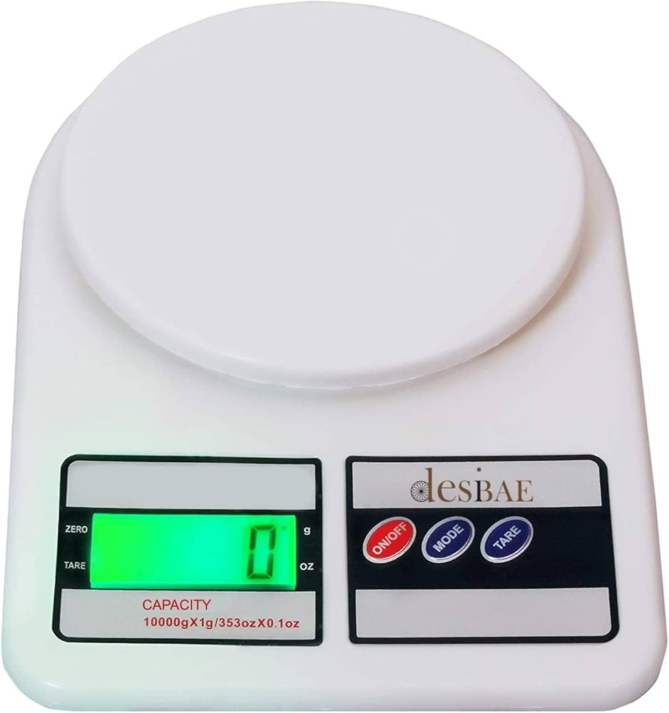 Digital Kitchen Scale - 10kg Capacity, Battery Operated