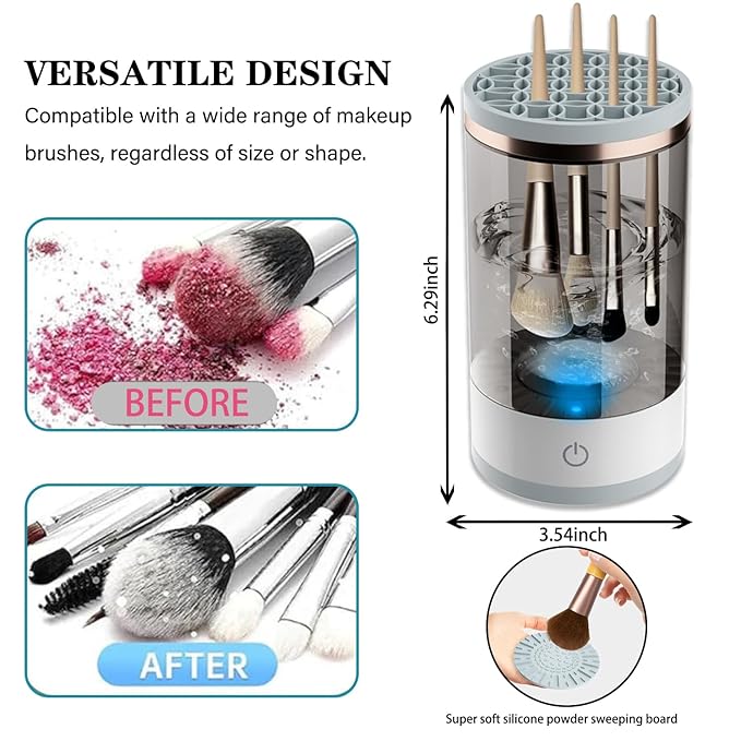 3-in-1 Electric Makeup Brush Cleaner & Dryer Tool