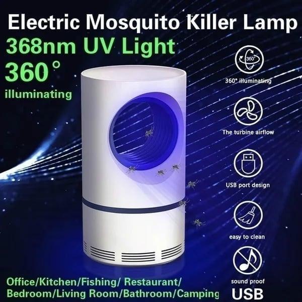 Portable USB Electric Mosquito Killer Lamp - Indoor Fly Trap Light