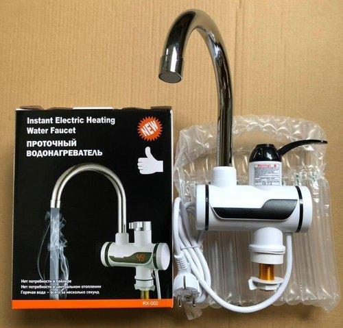 Instant Electric Water Heater Tap with Digital Display & Shower Head