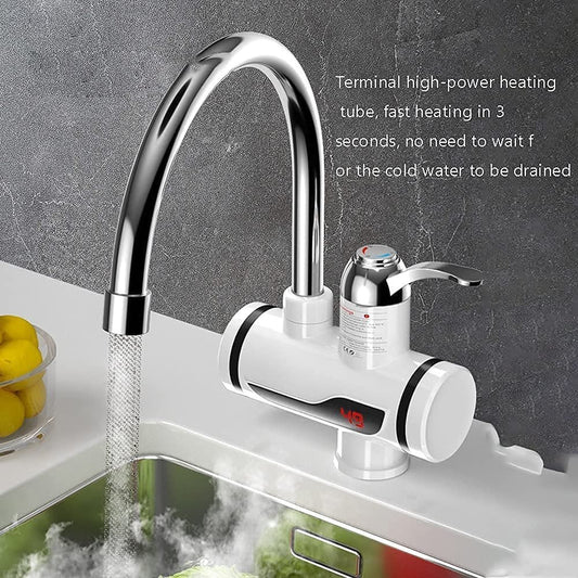 Instant Electric Water Heater Tap with Digital Display & Shower Head